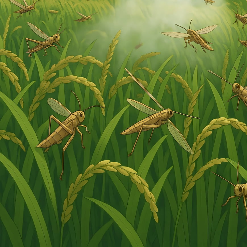 Using FP700 agricultural drone for locust control