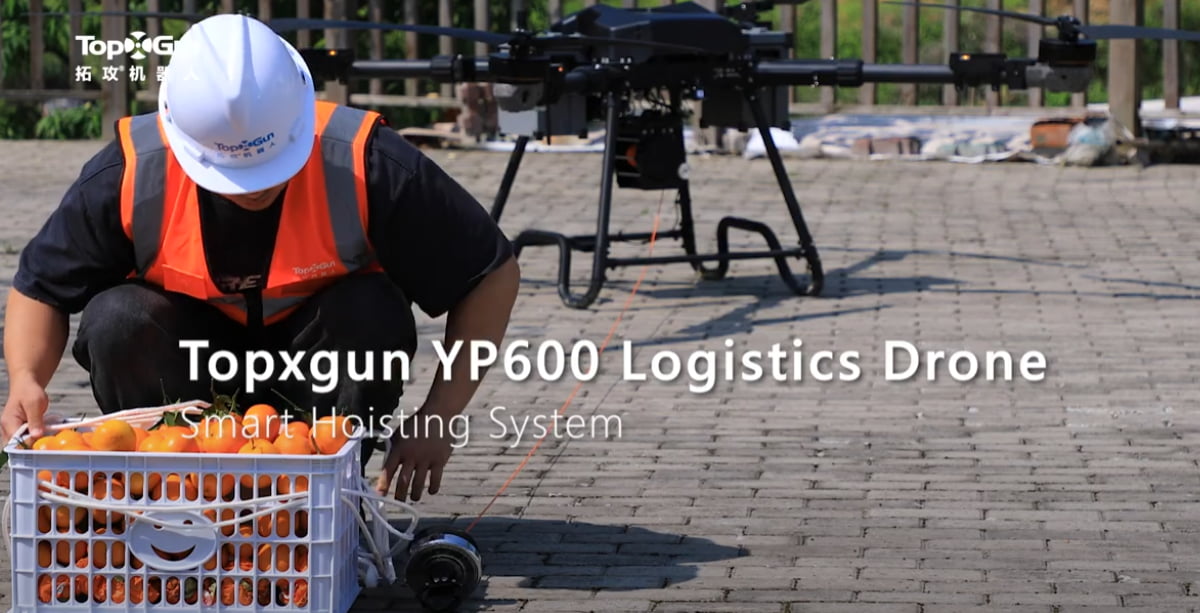 Máy bay không người lái vận tải Topxgun YP600 - Hệ thống nâng hạ thông minh